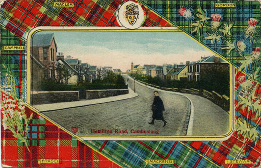 Card states Hamilton Road, but it is Hamilton Drive - Circa 1915 - Card dated 1920 - Reliable Series No. 181/29 - Published Peddie & Co. Cambuslang